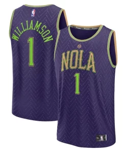 Zion Williamson New Orleans Pelicans 2024/25 Fast Break Player Premium Jersey City Edition Purple