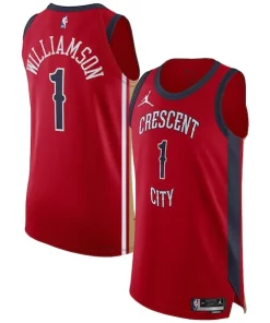 Zion Williamson Haut de gamme New Orleans Pelicans Jordan Brand Authentic Jersey Association Edition Red