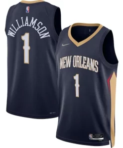 Zion Williamson New Orleans Pelicans Nike 2021/22 Prime Diamond Swingman Jersey Icon Edition Navy