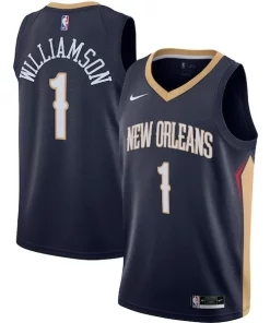 Zion Williamson New Orleans Pelicans Nike Charming Swingman Jersey Navy Icon Edition