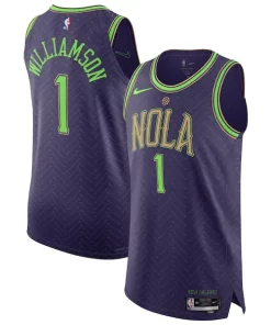 Zion Williamson New Orleans Pelicans Nike Éclatant 2024/25 Authentic Player Jersey City Edition Purple