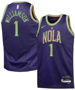 Zion Williamson New Orleans Pelicans Nike Luxueux Youth 2024/25 Swingman Player Jersey City Edition Purple