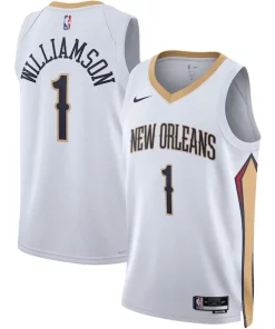Zion Williamson New Orleans Pelicans Nike Splendide Unisex Swingman Jersey Association Edition White/Navy