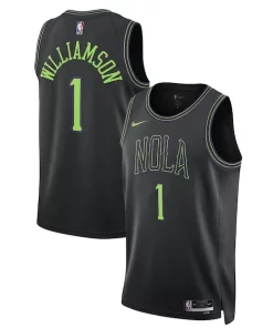 Zion Williamson New Orleans Pelicans Nike Unisex 2023/24 Swingman Jersey Black City Personalisable Edition