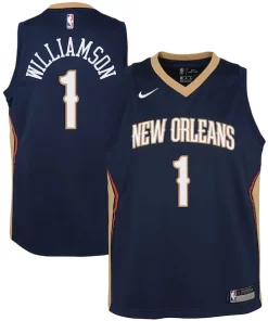 Zion Williamson New Orleans Pelicans Nike Youth Swingman Dashing Jersey Icon Edition Navy/White