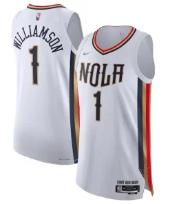 Zion Williamson New Orleans Pelicans Personalisable Nike 2021/22 Swingman Jersey City Edition White