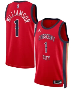 Zion Williamson New Orleans Pelicans Jordan Brand Splendide Unisex Swingman Jersey Statement Edition Red