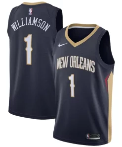 Zion Williamson Unique New Orleans Pelicans Nike 2019 NBA Draft First Round Pick Swingman Jersey Navy Icon Edition/White