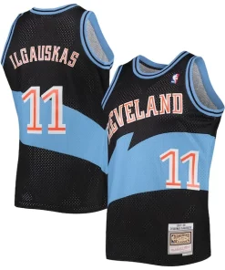 Zydrunas Ilgauskas Sophistiqué Cleveland Cavaliers Hardwood Classics Swingman Jersey Black